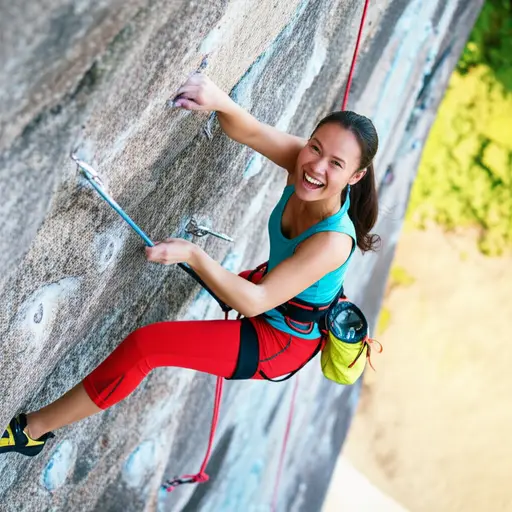 她总是充满冒险精神，喜欢尝试各种新运动。