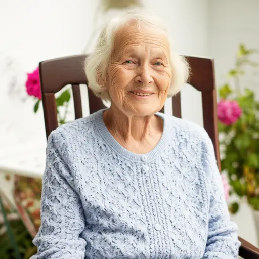 我的祖母七十岁了。