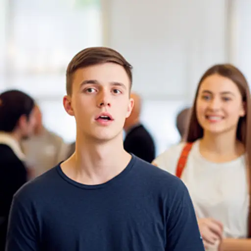 起初，当我到达时我非常紧张，因为我不认识任何人，但后来一个女孩开始和我说话，我感觉好多了。