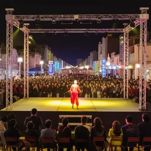 镇上有场不错的舞台表演。