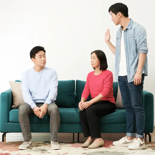 我希望我父母在场时，他不会讲他那些愚蠢的笑话。