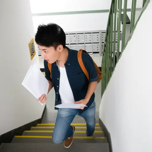 我匆忙下楼去查看邮件。