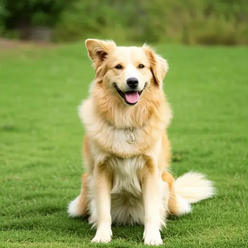 我有一只可爱的狗。