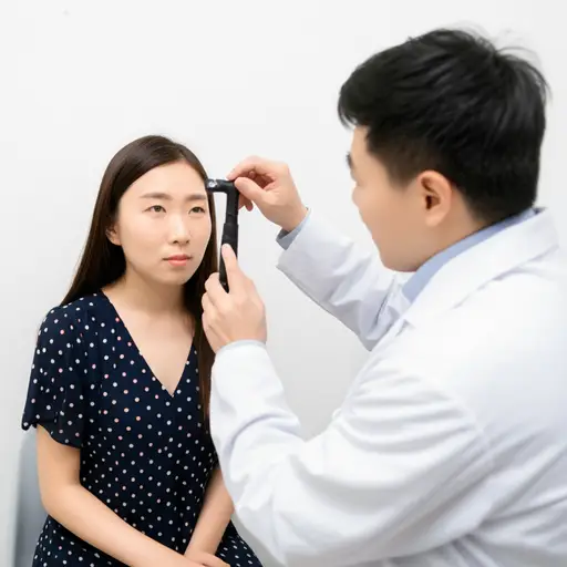 医生不确定她视力的损伤是否是暂时的。