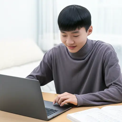 我攒钱买了一台笔记本电脑用于学业。