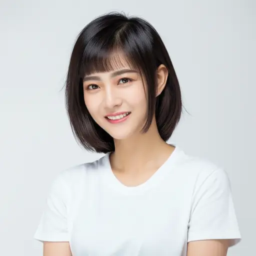 我觉得你的新发型很漂亮。