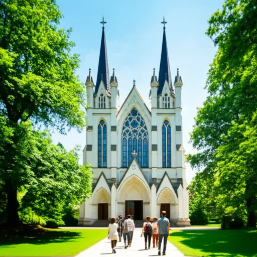 他们每周日都去教堂。