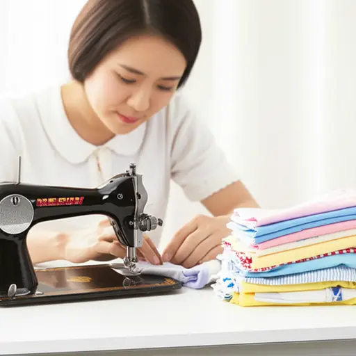 她缝制她所有孩子的衣服。