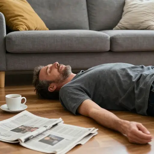 他突然就死了。