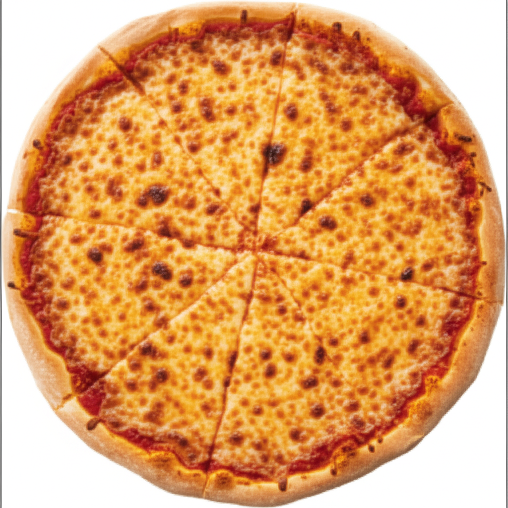 这块披萨看起来真美味。