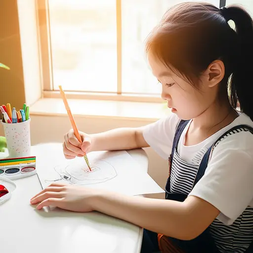 我妹妹喜欢在周末画画。