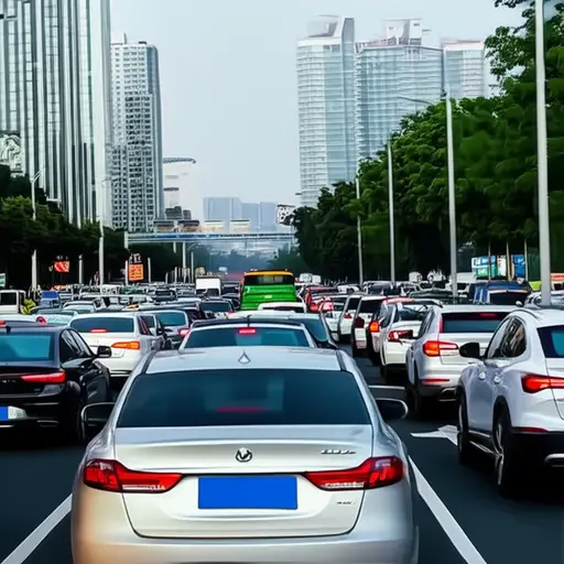 由于交通堵塞，我的公交车晚点了。