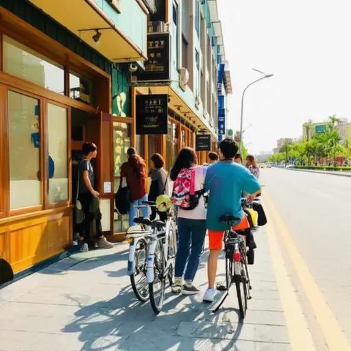 首先，我们都在琳达的咖啡馆见面，带上我们的自行车，然后我们开始了去德克萨斯的旅程。