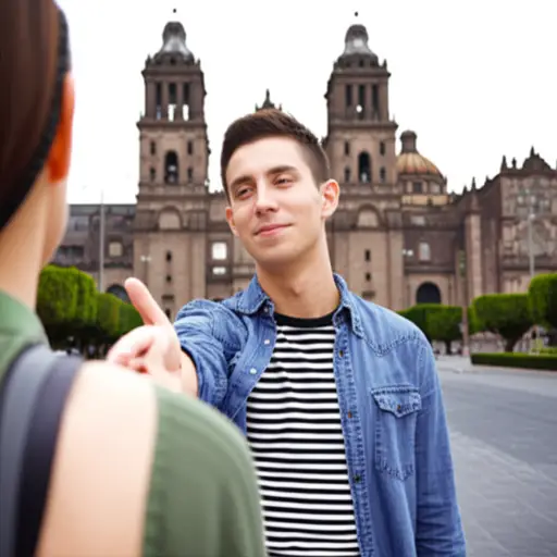 亚历杭德罗提出带她游览墨西哥城。