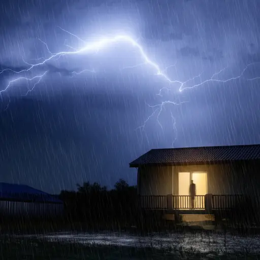 雷暴期间，我们最好待在室内。
