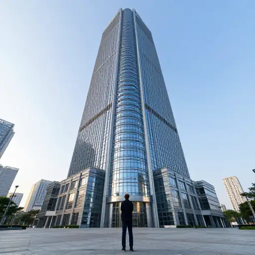 我对这座建筑的庞大规模充满了敬畏。