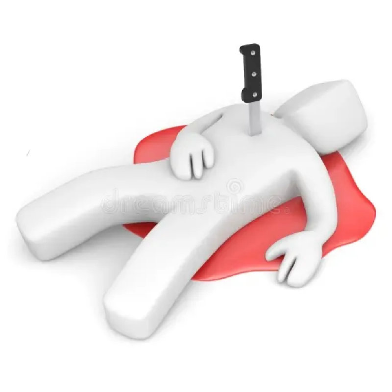 刀子刺入了他的胸膛。