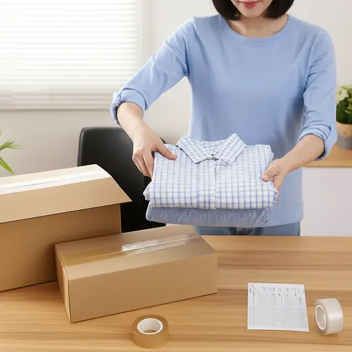 如果衣服不合身，你可以轻松地寄回去。