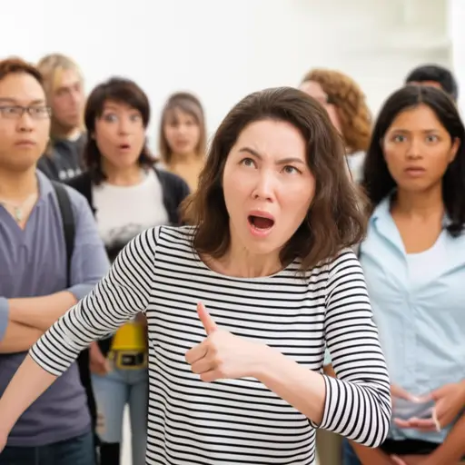 她的行为令人震惊。