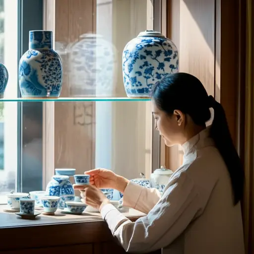 我母亲收集古董。