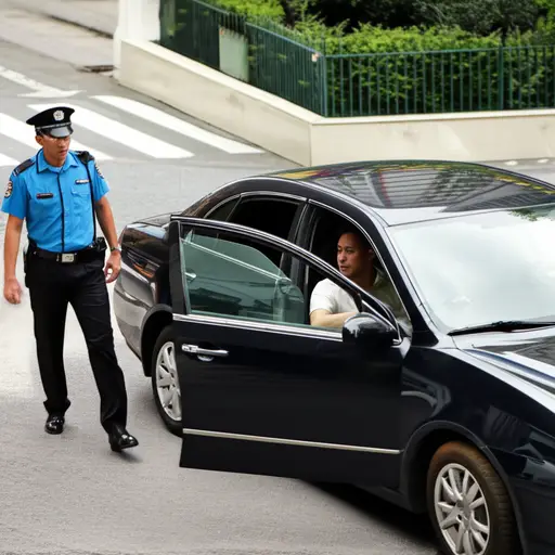 他因超速而惹上了警察的麻烦。