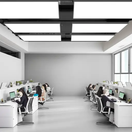 有些人觉得办公室里的人造灯光相当刺眼。