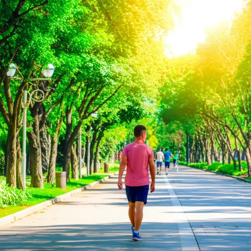 我每个星期天都去散步。