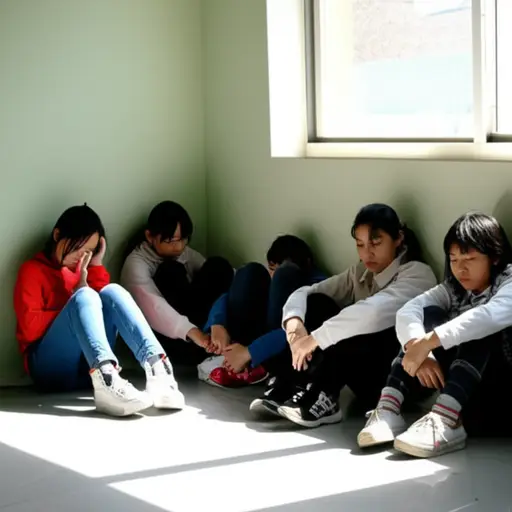 许多儿童因遭受虐待而情绪受到困扰。