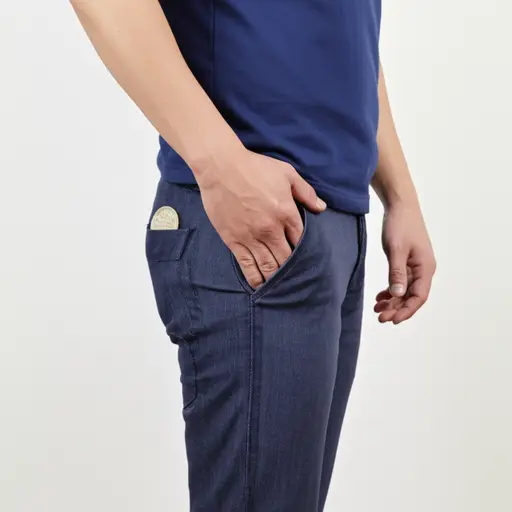 他口袋里有一枚一美分硬币。