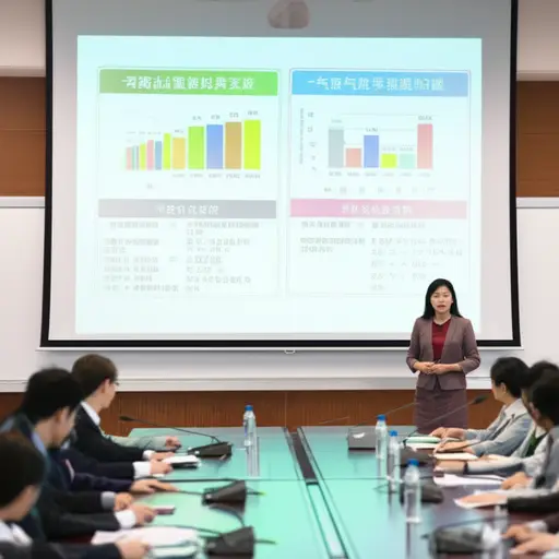 她做了一个关于气候变化的清晰演示。