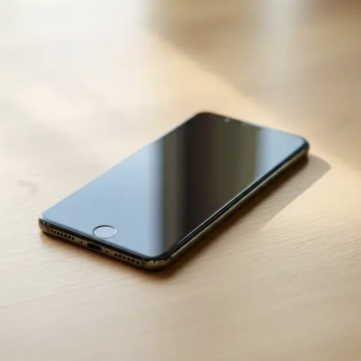 我的手机在桌子上。