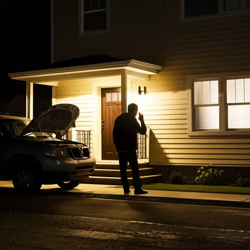 很抱歉这么晚打扰你，但我的车坏了，我在想是否可以用你的电话。