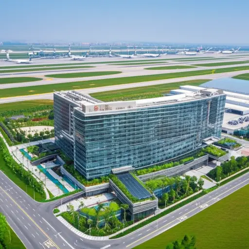 我们的酒店很方便，因为它靠近机场。