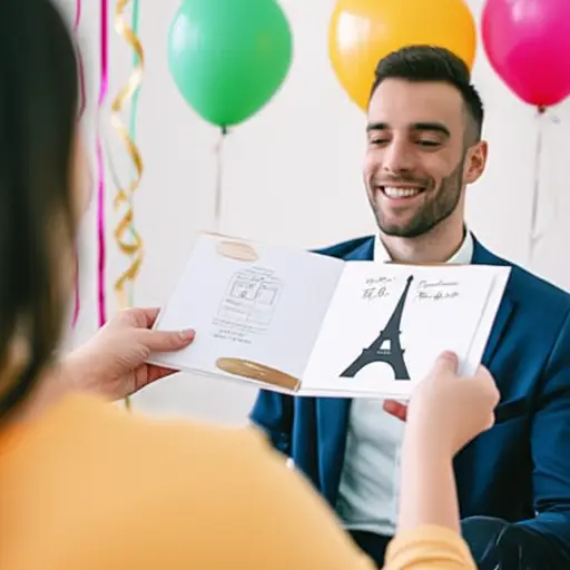 他邀请我参加巴黎的庆祝活动。