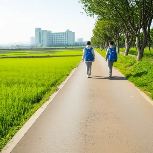 他们离学校大约半英里。