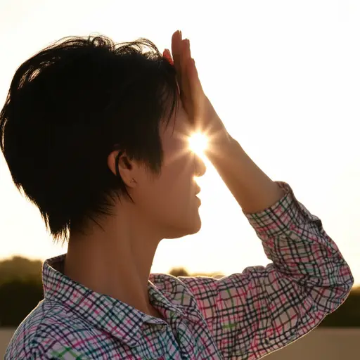 那光是在照你的眼睛吗？