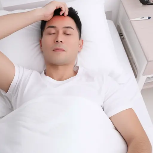 他的体温恢复正常了。