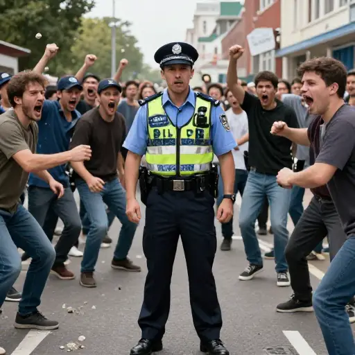 警方试图平息暴力的努力产生了相反的效果。