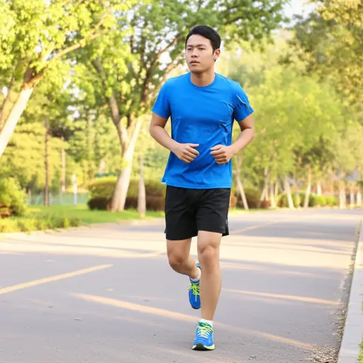 当你慢跑时，你能感觉到整个身体在动。