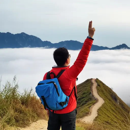 爬到山顶是一段漫长的路程，但为了那景色是值得的。