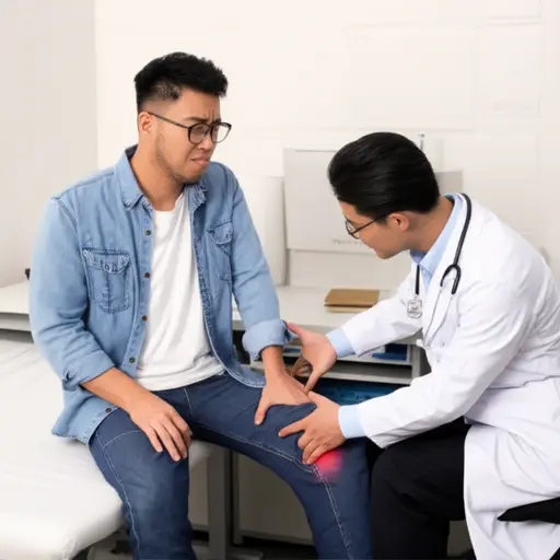 医生，我感觉我的腿有点疼。