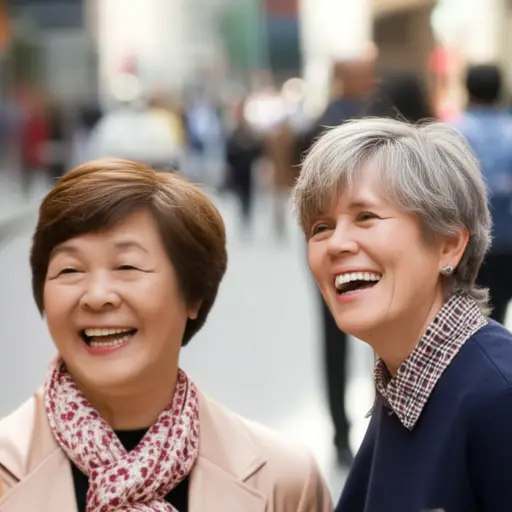 我已经20年没见她了，但我立刻认出了她。