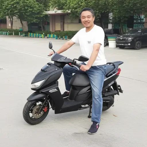 我父亲买了一辆摩托车。