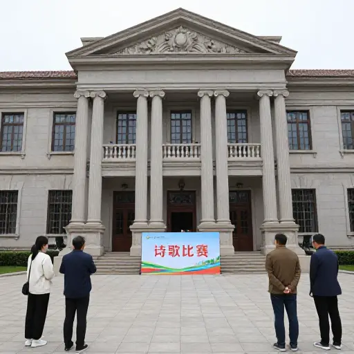 我的市政厅组织了一场诗歌比赛。
