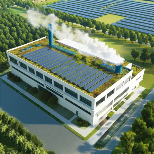 这家工厂被设计为以生态友好的方式运作。