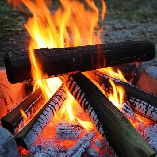 木头是湿的，烧不起来。