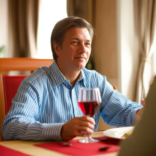 葡萄酒让他放松下来，他开始说话了。