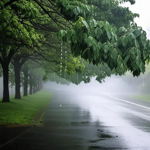 今天非常潮湿。