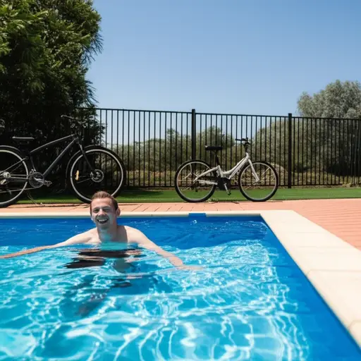 他喜欢做运动，例如游泳和骑自行车。