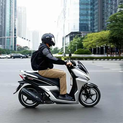 骑摩托车时一定要戴好头盔。